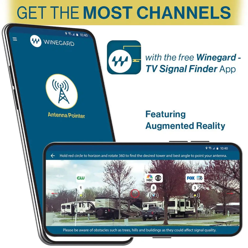 Winegard Long-Lasting Durability Broadcast TV Antenna RVW-395 - Sensar IV Sensar