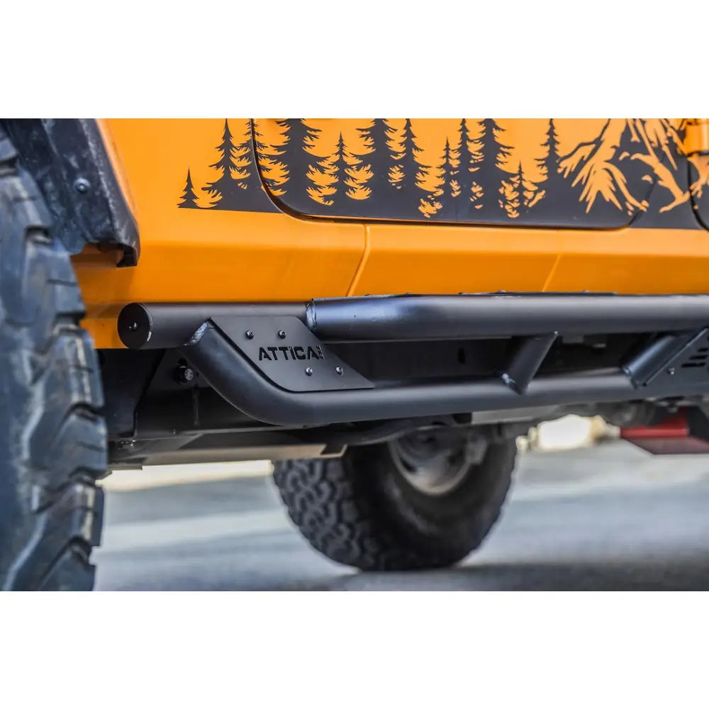 Winjet Drilling Not Required Nerf Bar Attjt02C104-BX - Black Side Step