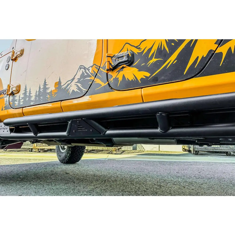 Winjet Drilling Not Required Nerf Bar Attjt02C104-BX - Black Side Step