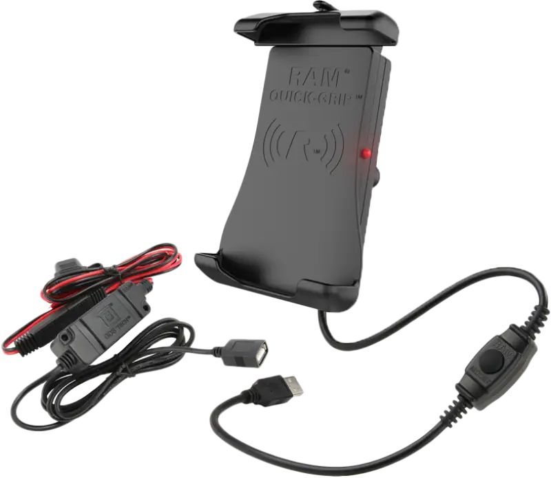 RAM Wireless Charging Holder Quick Grip W/Harness