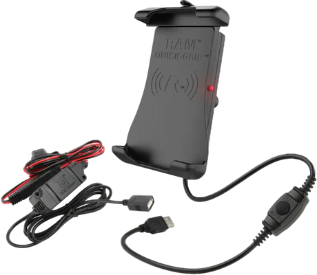 RAM Wireless Charging Holder Quick Grip W/Harness