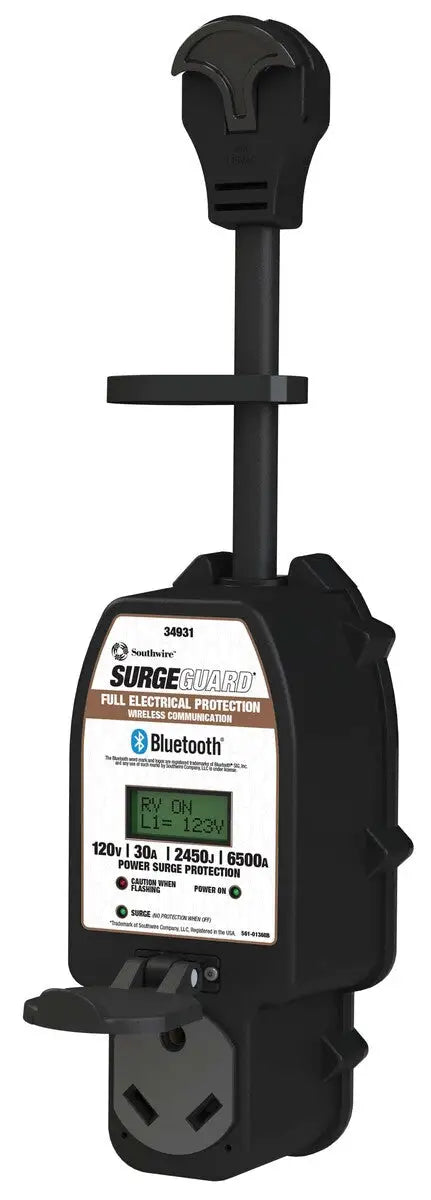 34931 Wireless LCD Display Surge Protector with 30A Full Protection | Open Box - Southwire