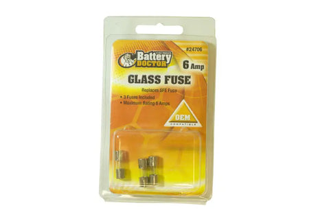 Wirthco 24706 Sfe Glass Fuse - 6A 