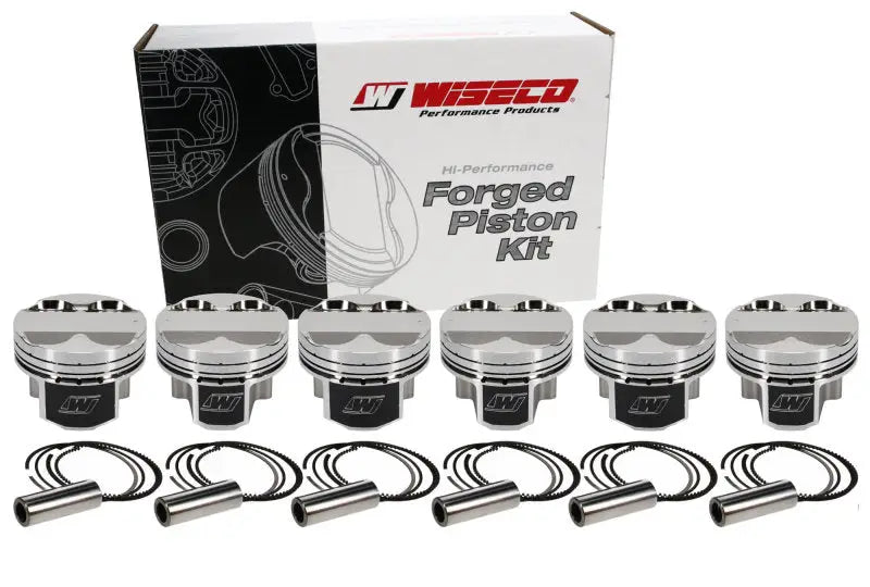 Wiseco Toyota 2JZGTE 3.0L 86.25mm +.25mm Oversize Bore Asymmetric Skirt Piston Set - K677M8625AP