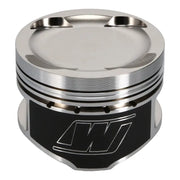 Shiny silver and black Wiseco Toyota Turbo piston from shelf stock kit