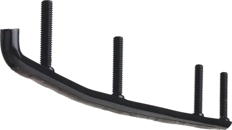 Black plastic snowmobile ski runner with four studs for WLX-8350 8’’ Carbide Runners