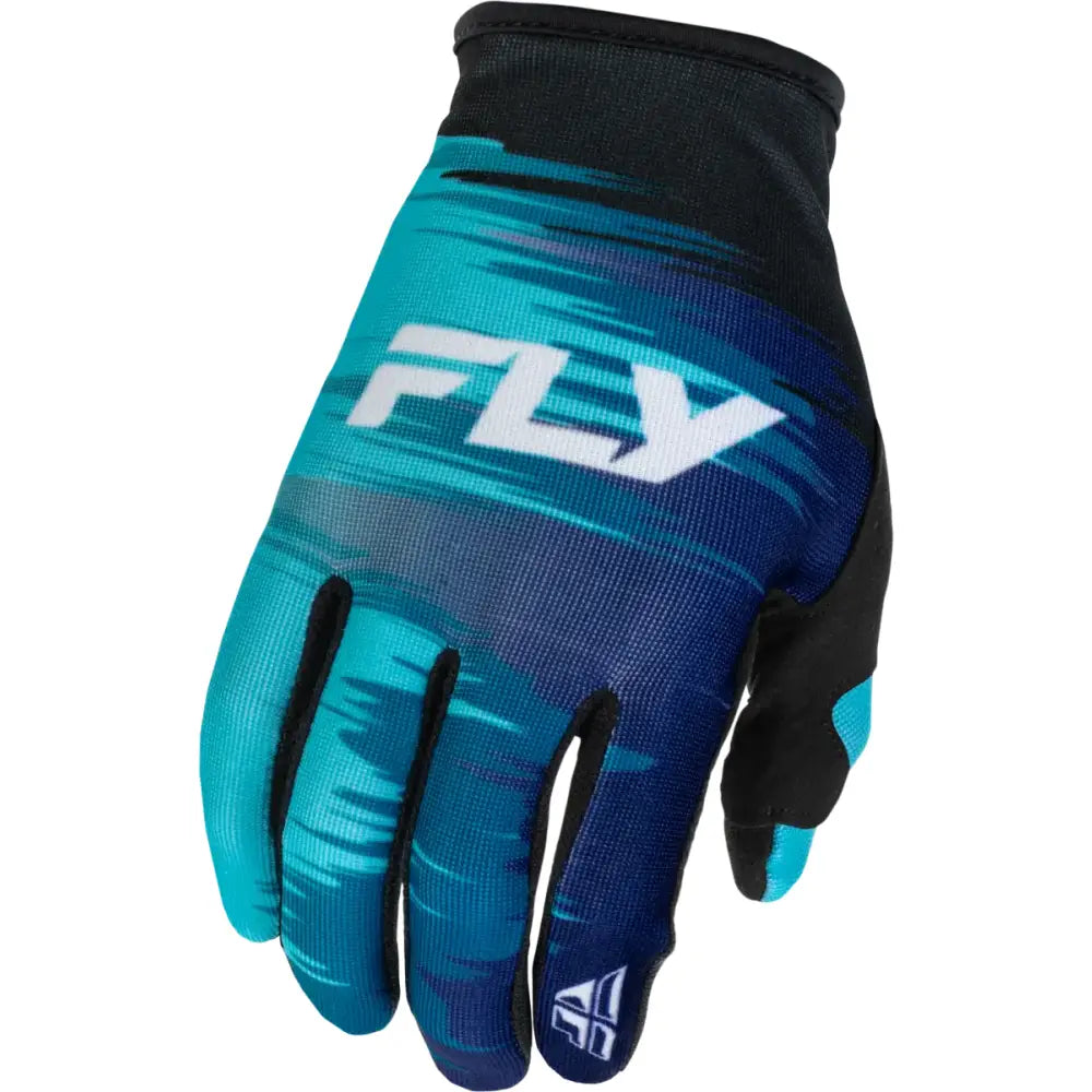 Women's Lite Gloves Aqua/Navy/White Lg - FLY RACING