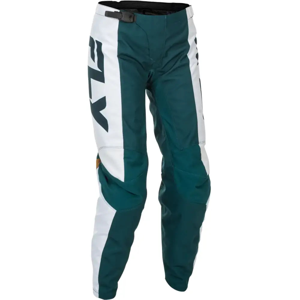 Women's F 16 Pants Teal/White/Gold Sz 03/04 - FLY RACING