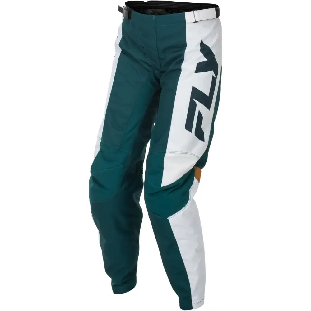 Women's F 16 Pants Teal/White/Gold Sz 07/08 - FLY RACING