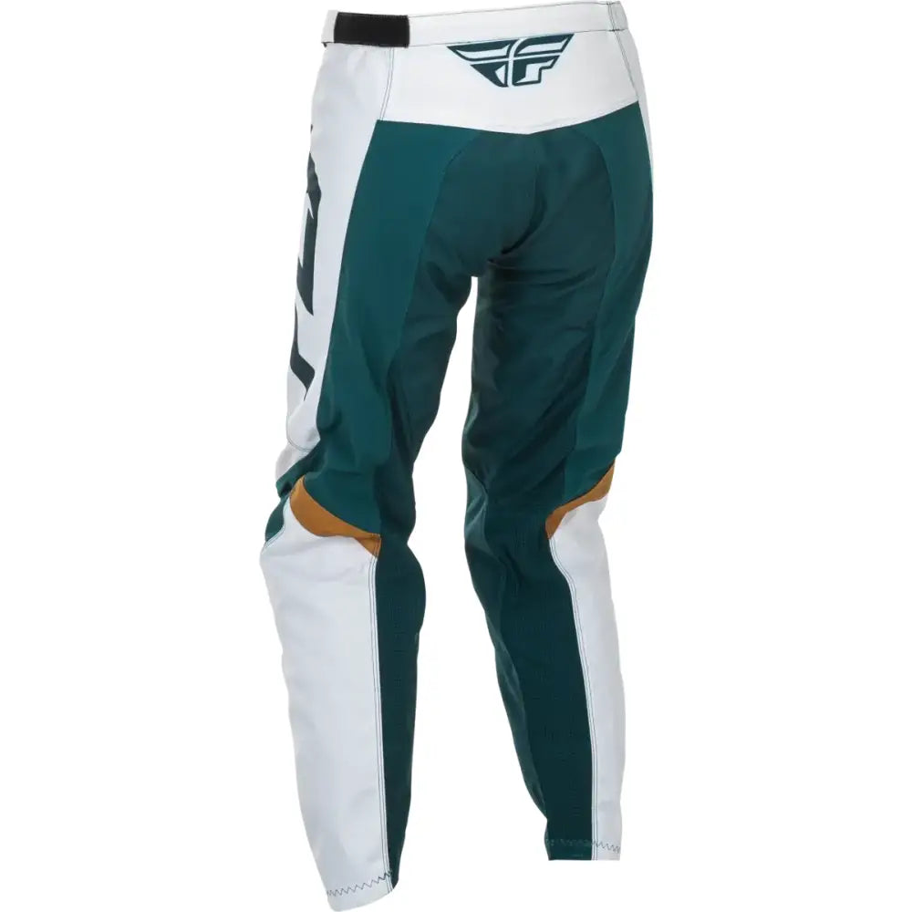 Women's F 16 Pants Teal/White/Gold Sz 07/08 - FLY RACING