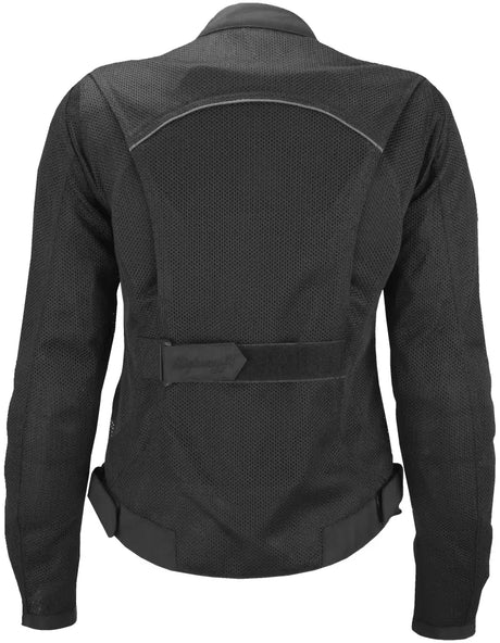 HIGHWAY 21 Women's Aira Mesh Jacket Black Md for Powersports