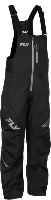 Women's Carbon Bibs Black/Grey 2x - FLY RACING
