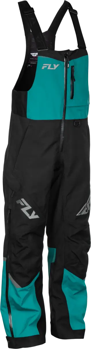 Women's Carbon Bibs Deep Lake/Black Lg - FLY RACING