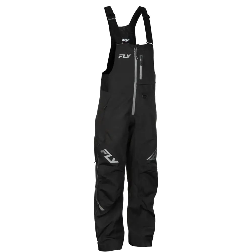Women's Carbon Bibs Black/Grey 4x - FLY RACING