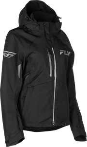 Women's Carbon Jacket Black/Grey Lg - FLY RACING