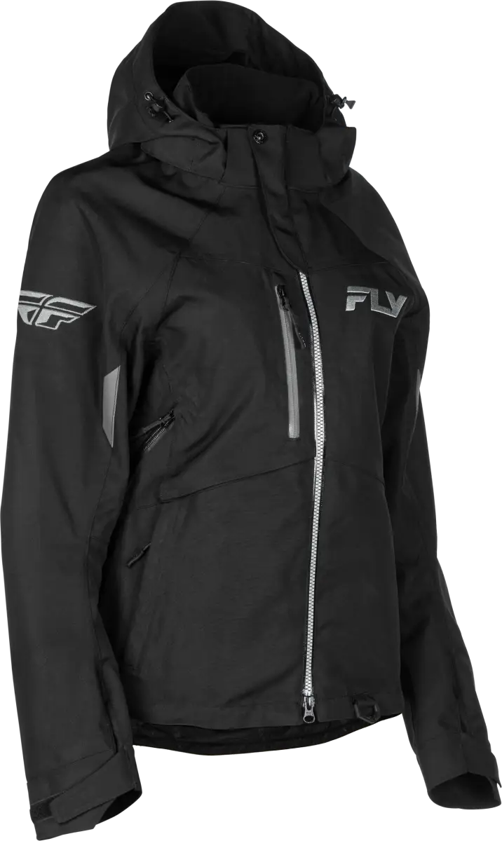 Women's Carbon Jacket Black/Grey Lg - FLY RACING