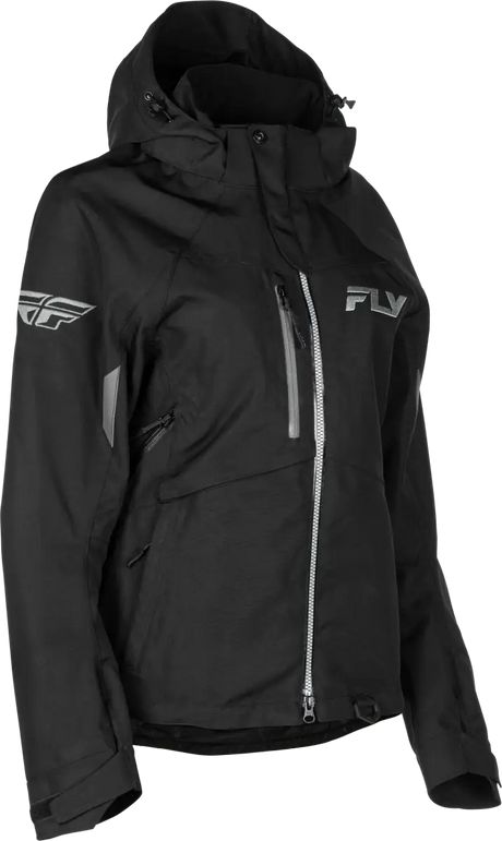 Women's Carbon Jacket Black/Grey Xl - FLY RACING