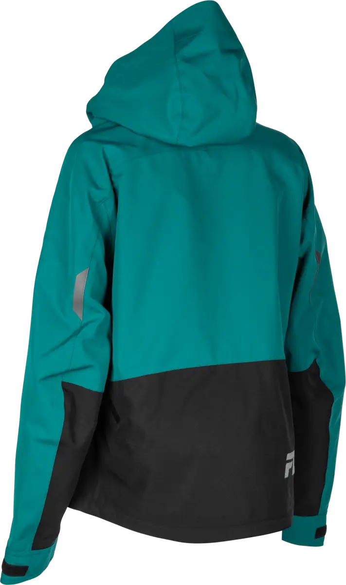 Women's Carbon Jacket Deep Lake/Black Lg - FLY RACING
