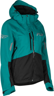 Women's Carbon Jacket Deep Lake/Black Lg - FLY RACING