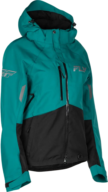 Women's Carbon Jacket Deep Lake/Black Xs - FLY RACING