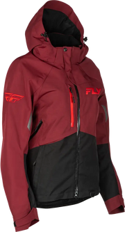 Women's Carbon Jacket Merlot/Red 3x - FLY RACING