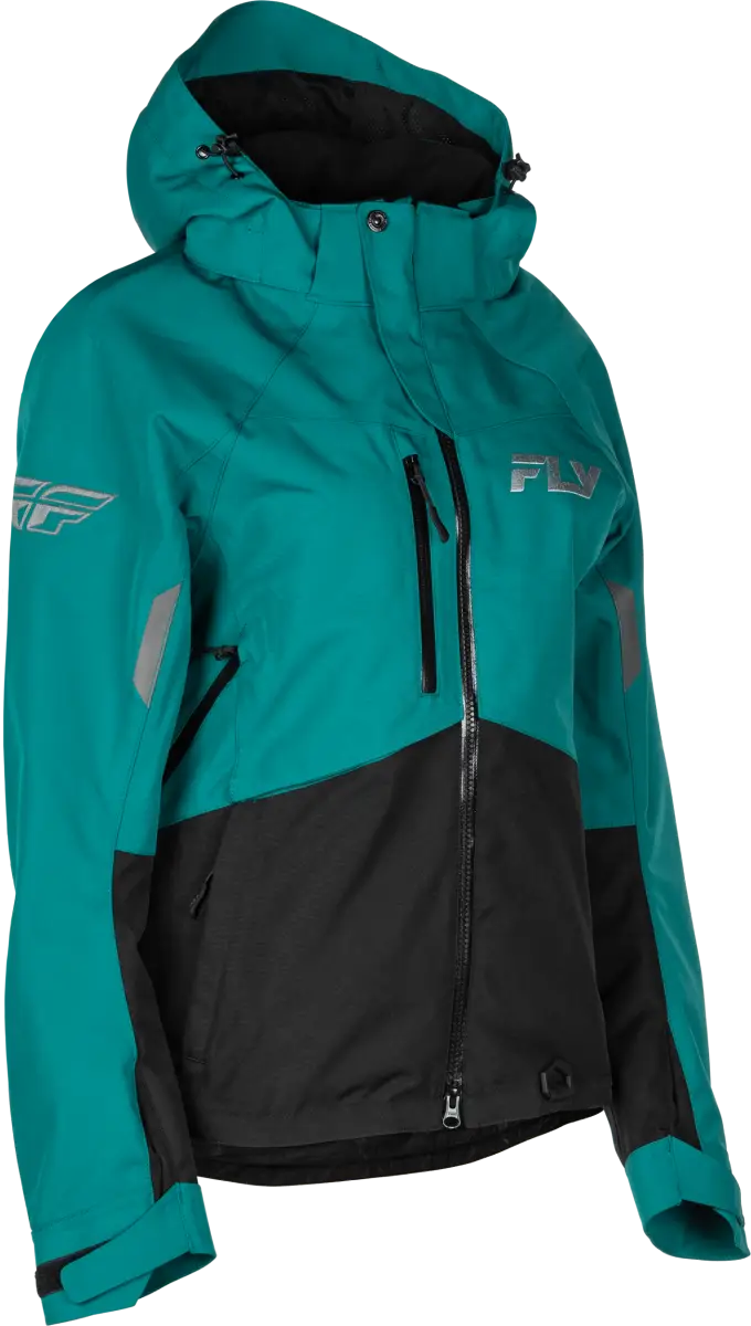 Women's Carbon Jacket Deep Lake/Black Md - FLY RACING