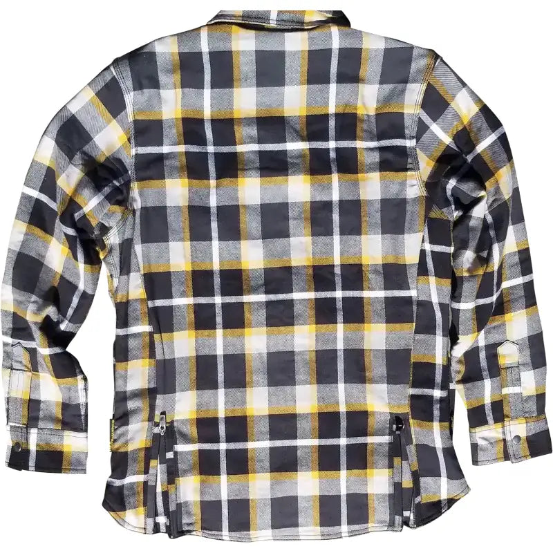 Women's Covert Flannel White/Yellow Sm 