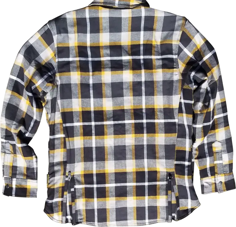 Women's Covert Flannel White/Yellow Sm 