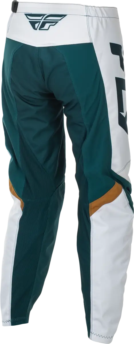 Women's F 16 Pants Teal/White/Gold Sz 13/14 - FLY RACING