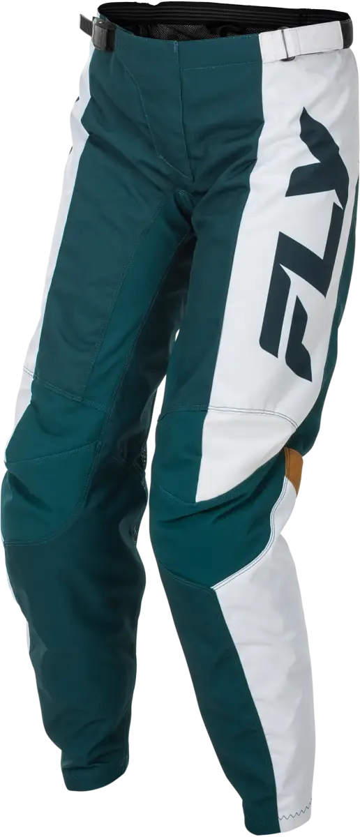 Women's F 16 Pants Teal/White/Gold Sz 13/14 - FLY RACING