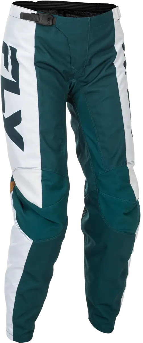 Women's F 16 Pants Teal/White/Gold Sz 11/12 - FLY RACING