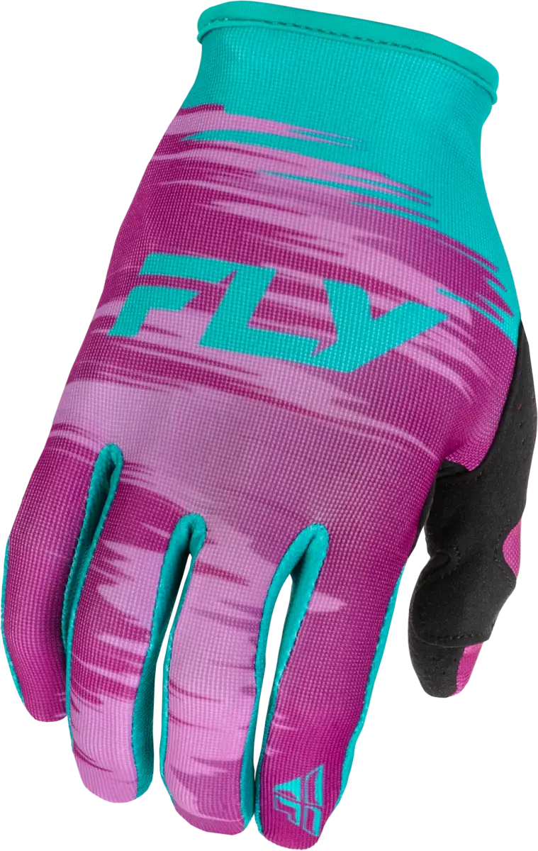 Women's Lite Gloves Pink/Turquoise Xs - FLY RACING