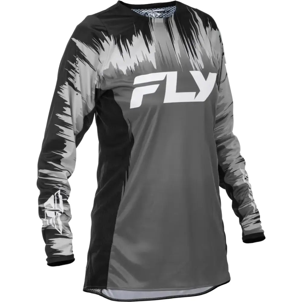 Women's Lite Jersey Black/Grey/White Md - FLY RACING