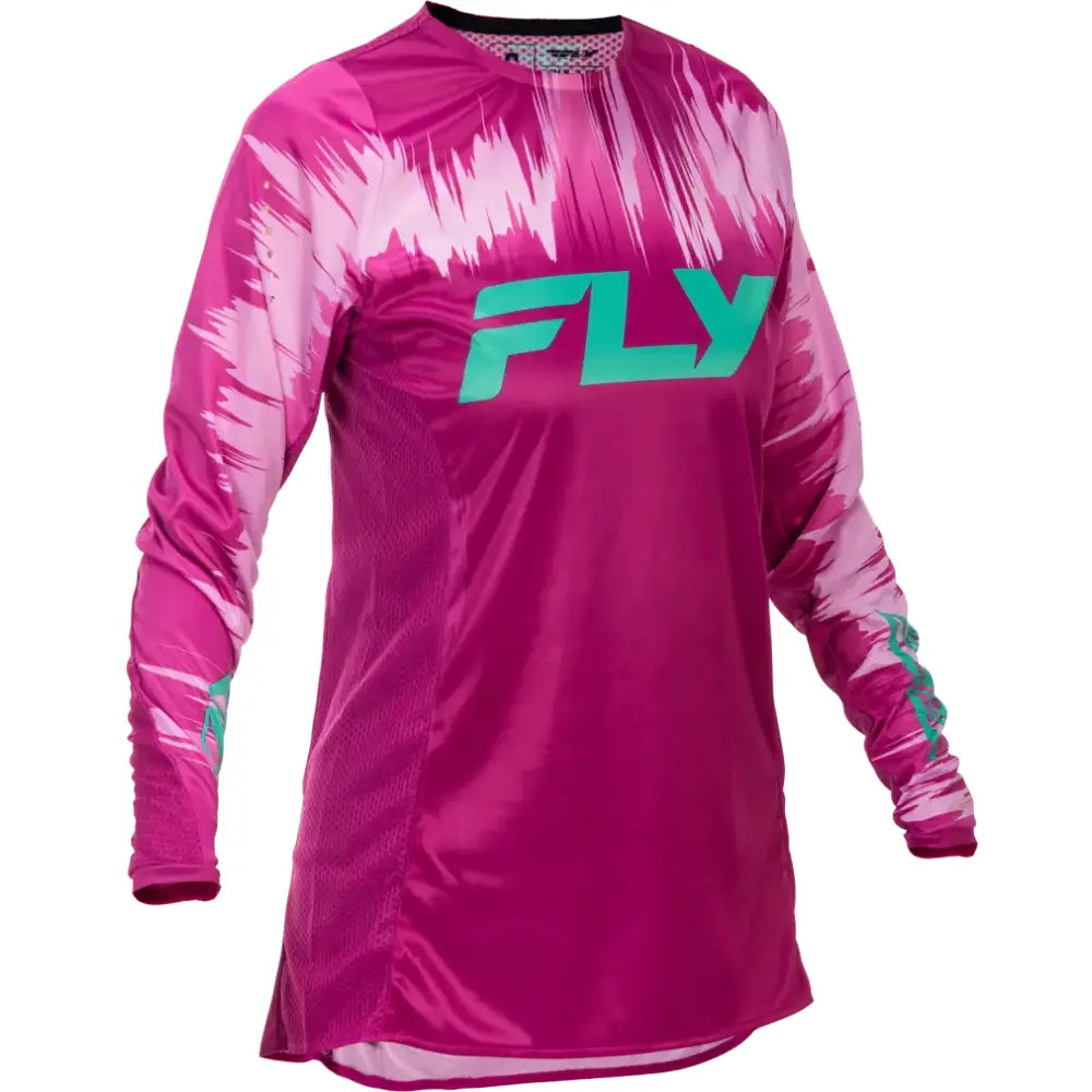 Women's Lite Jersey Pink/Turquoise Md - FLY RACING