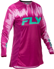 Women's Lite Jersey Pink/Turquoise Md - FLY RACING