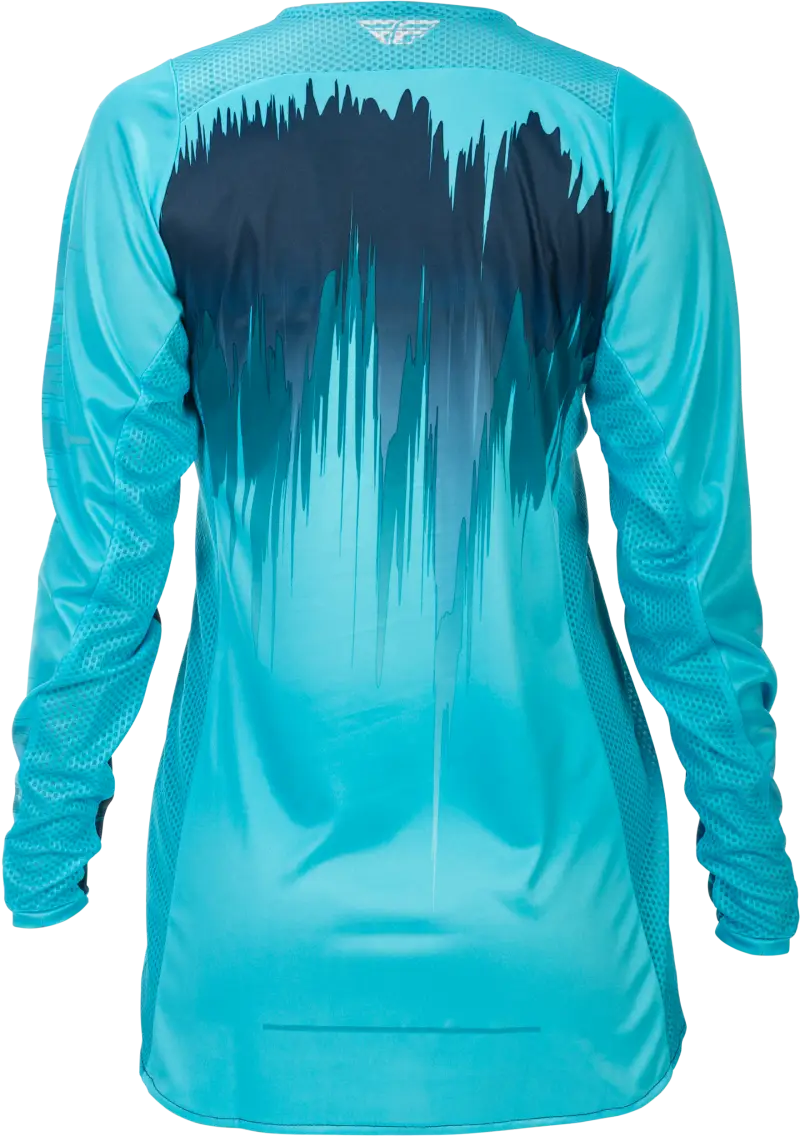 Women's Lite Jersey Aqua/Navy/White Md - FLY RACING