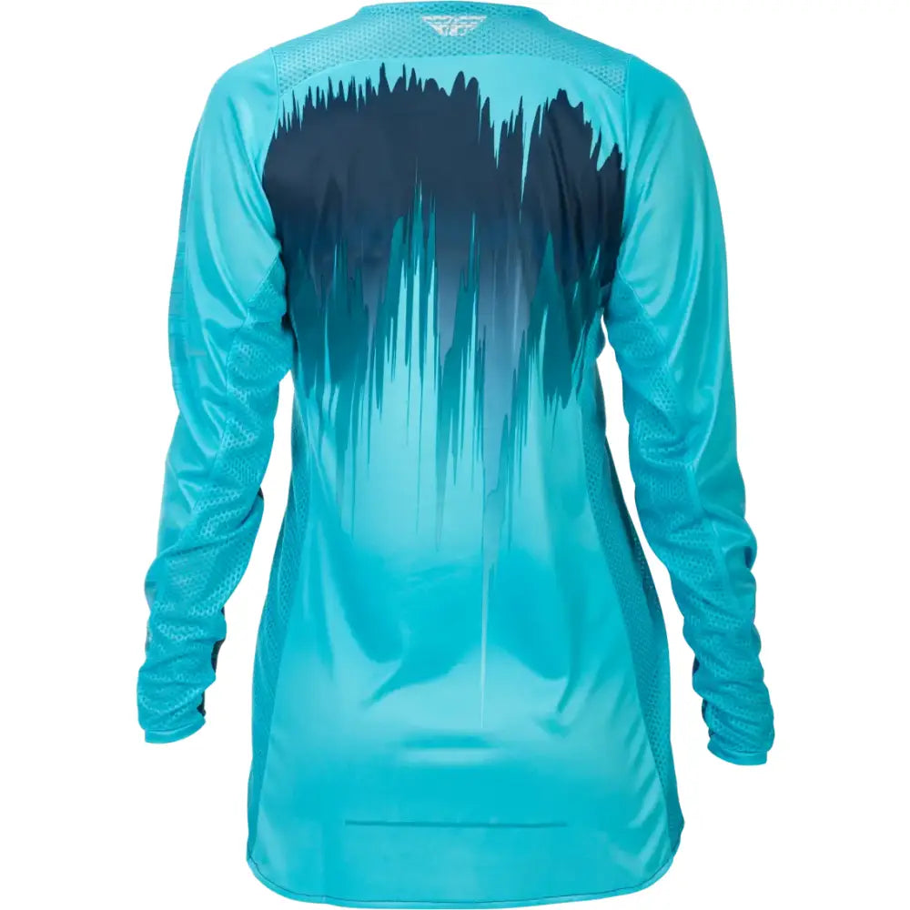Women's Lite Jersey Aqua/Navy/White Lg - FLY RACING