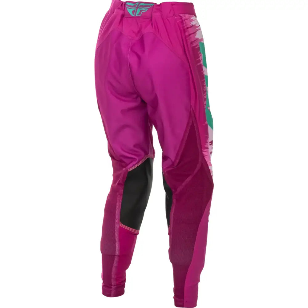 Women's Lite Pants Pink/Turquoise Sz 09/10 - FLY RACING