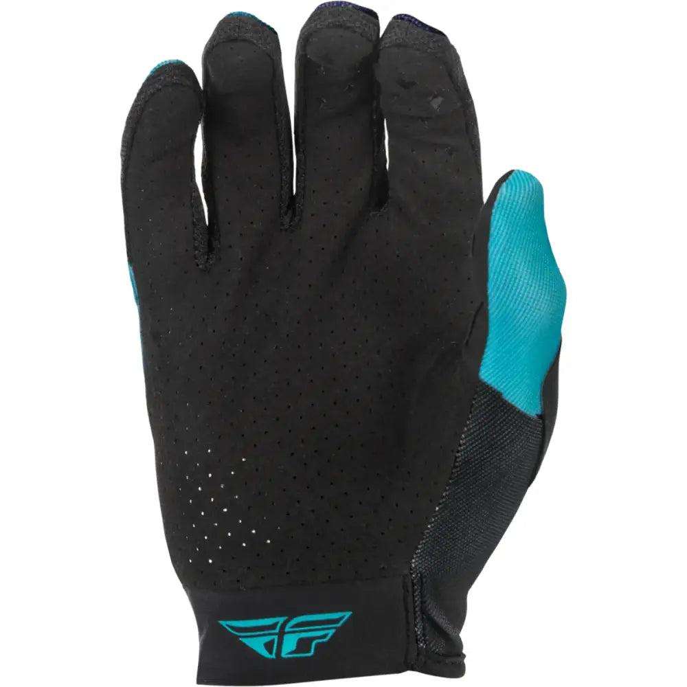 Women's Lite Gloves Aqua/Navy/White Md - FLY RACING