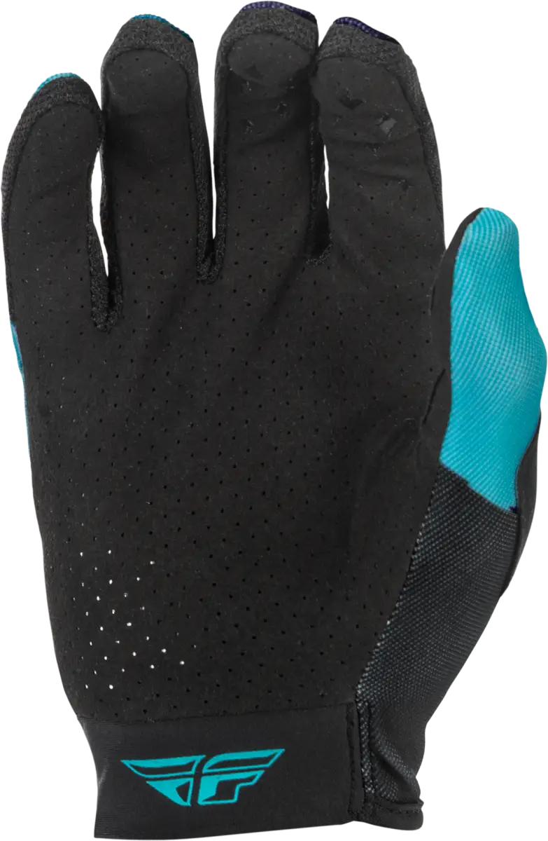 Women's Lite Gloves Aqua/Navy/White Md - FLY RACING