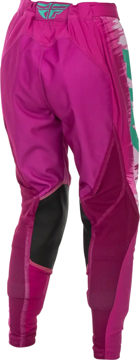 Women's Lite Pants Pink/Turquoise Sz 05/06 - FLY RACING