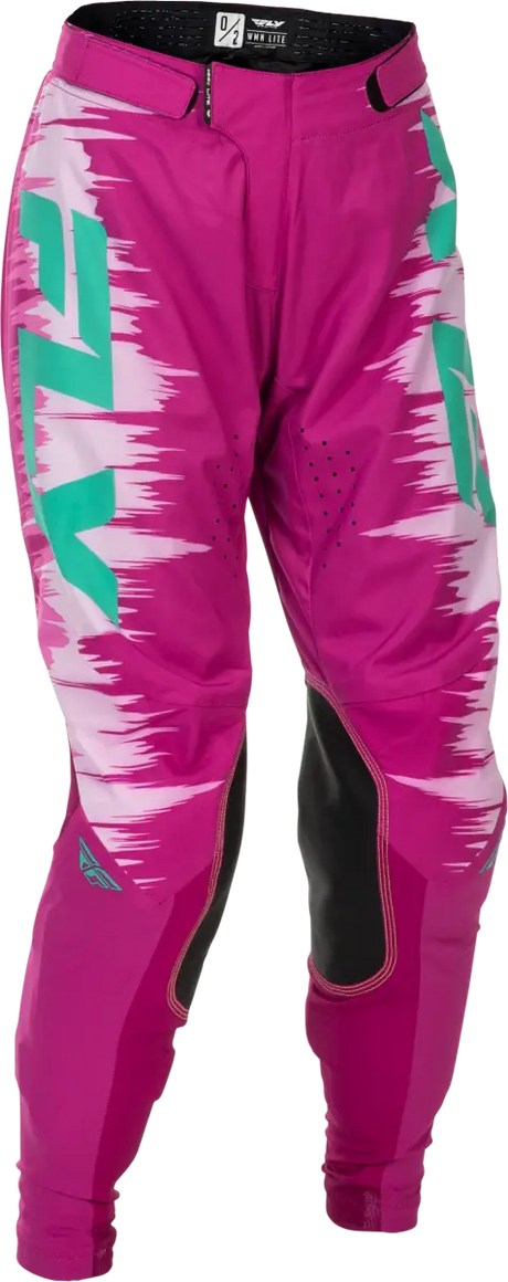 Women's Lite Pants Pink/Turquoise Sz 05/06 - FLY RACING