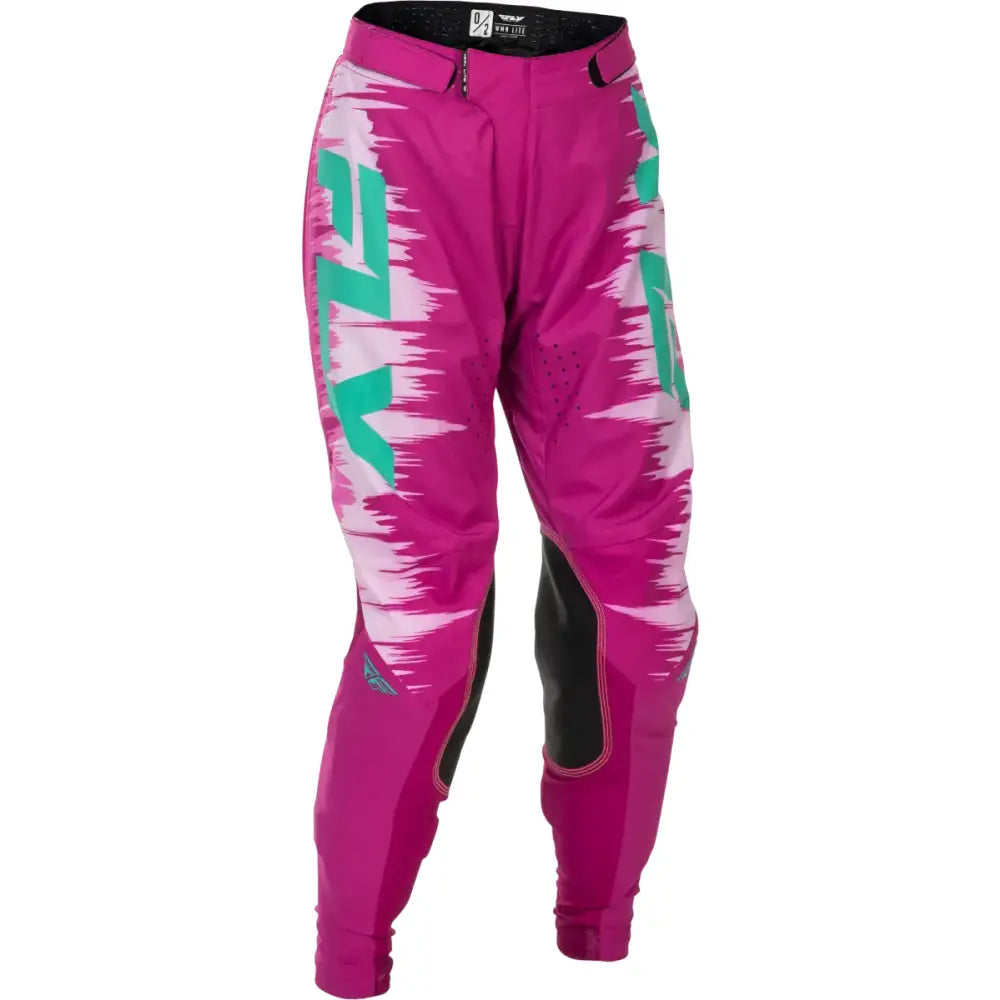 Women's Lite Pants Pink/Turquoise Sz 07/08 - FLY RACING