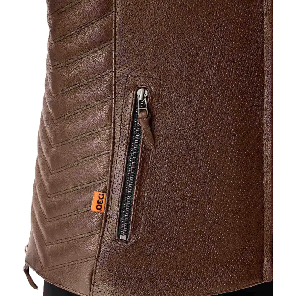 Womens Roadster Air D3o Jacket Brown Leather 2xl