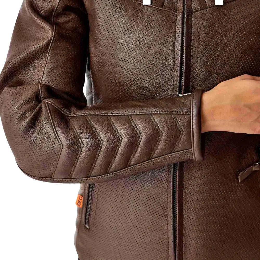 Womens Roadster Air D3o Jacket Brown Leather Lg