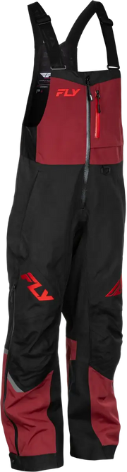 Women's Carbon Bibs Merlot/Red Xs - FLY RACING