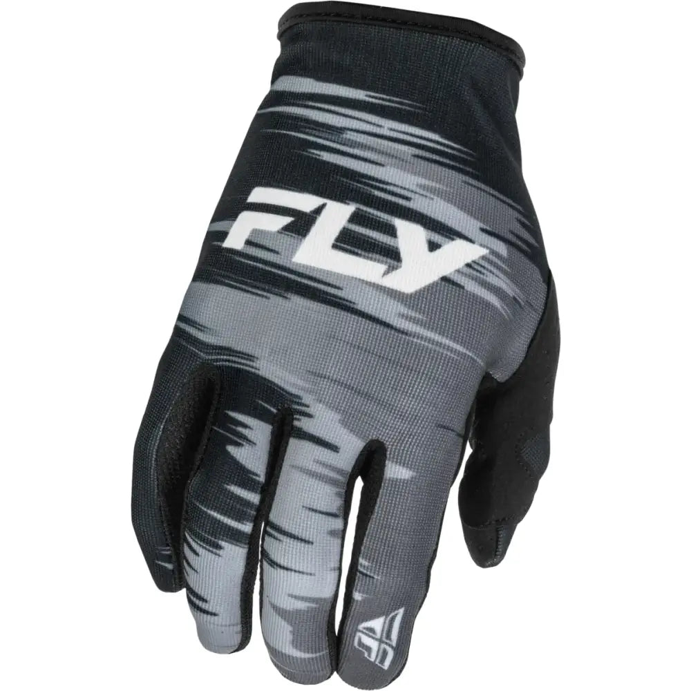 Women's Lite Gloves Black/Grey/White Sm - FLY RACING