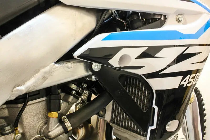 WORKS Radiator Braces Black for Powersports