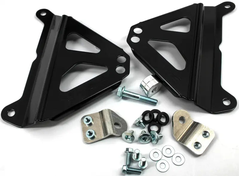 WORKS Radiator Braces Black for Powersports
