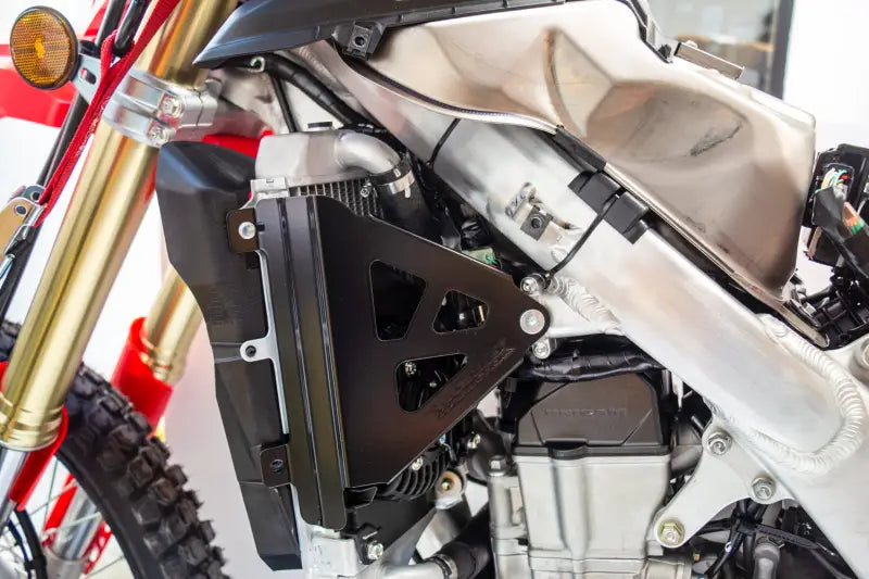 WORKS Radiator Braces Crf450l Black for Powersports
